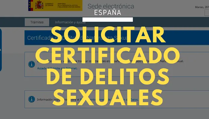 Certificado de Delitos de Naturaleza Sexual y Trata de Seres Humanos: Step-by-Step Guide