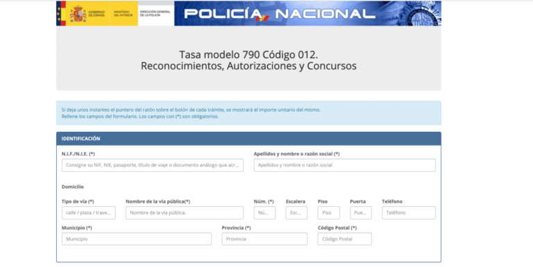 How to Fill Out Tasa 790 012 in Spain: For TIE + TIE Renewal